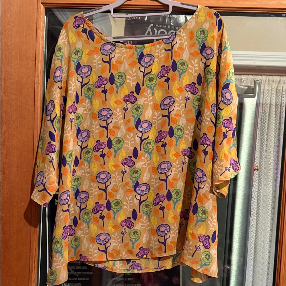 eShakti Multicolor Floral Blouse